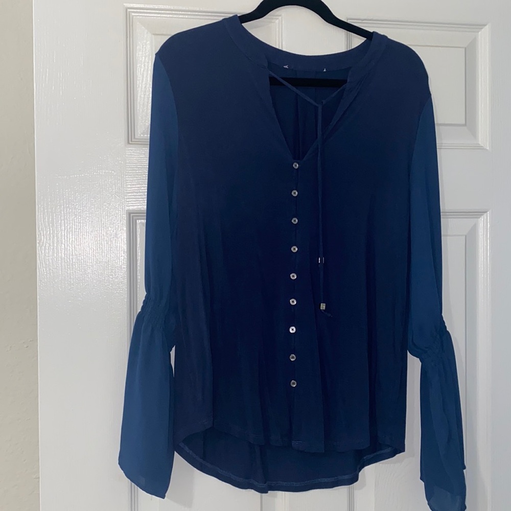 Michael Kors Navy Blouse